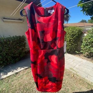 Calvin Klein - Petite Big-Floral Sheath Dress